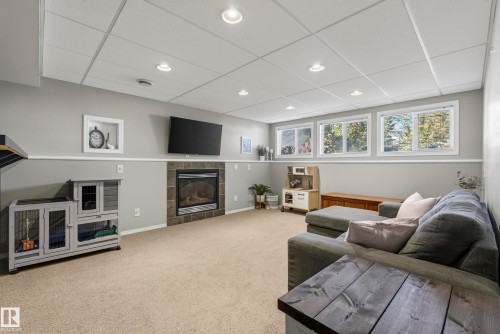2103 49A Street Nw, Edmonton, AB - Indoor With Fireplace