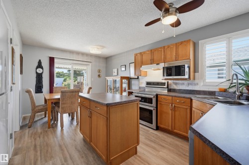 14903 128 Street Nw, Edmonton, AB - Indoor Photo Showing Kitchen With Double Sink