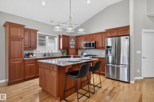 #20 18343 Lessard Rd Nw, Edmonton, AB - Indoor Photo Showing Kitchen With Stainless Steel Kitchen