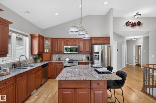 #20 18343 Lessard Rd Nw, Edmonton, AB - Indoor Photo Showing Kitchen With Stainless Steel Kitchen With Double Sink