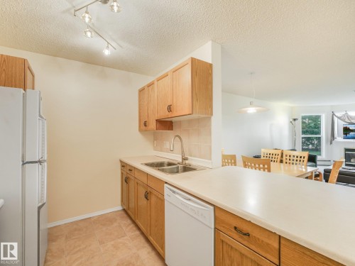 #114 10511 42 Av Nw, Edmonton, AB - Indoor Photo Showing Kitchen With Double Sink