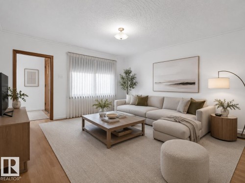 8326 81 Avenue Nw, Edmonton, AB - Indoor Photo Showing Living Room