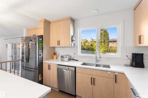 10612 10 Avenue Nw, Edmonton, AB - Indoor Photo Showing Kitchen With Double Sink