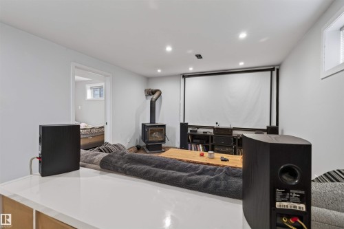 21419 Twp 542, Rural Strathcona County, AB - Indoor With Fireplace