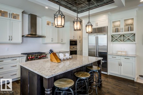 2047 90 Street Sw, Edmonton, AB - Indoor Photo Showing Kitchen With Upgraded Kitchen
