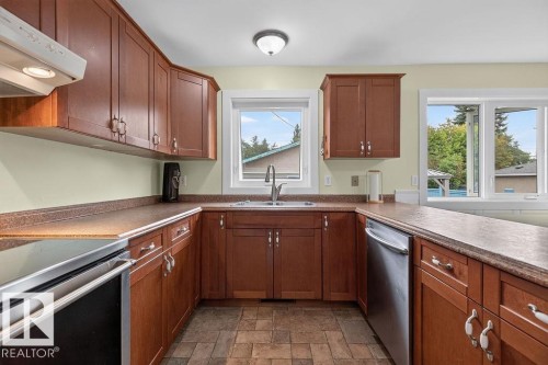 3824 114 Avenue Nw, Edmonton, AB - Indoor Photo Showing Kitchen With Double Sink