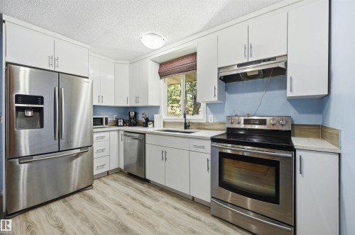 8423 Mill Woods Road Nw, Edmonton, AB - Indoor Photo Showing Kitchen With Stainless Steel Kitchen