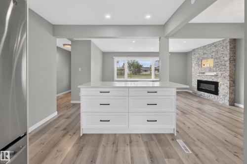 7108 90 Avenue Nw, Edmonton, AB - Indoor With Fireplace