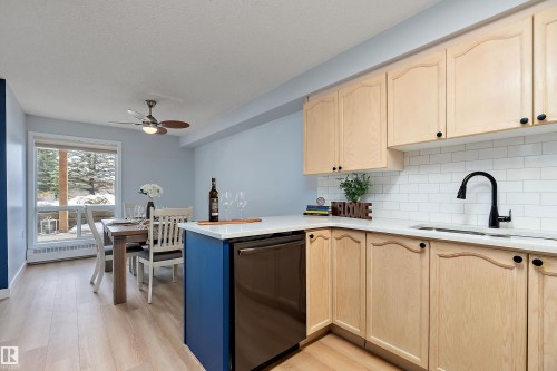 #124 15499 Castle Downs Rd Nw, Edmonton, AB - Indoor Photo Showing Kitchen With Double Sink