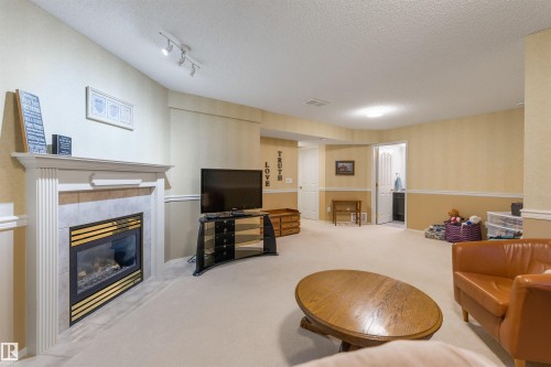 118 Naples Way, St. Albert, AB - Indoor With Fireplace