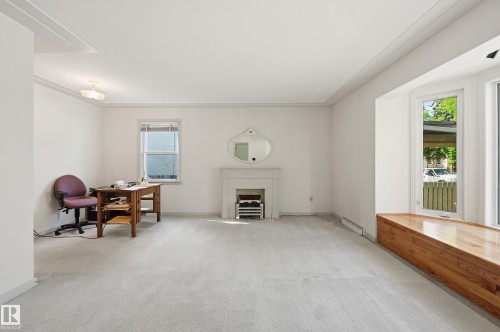 10935 127 Street Nw, Edmonton, AB - Indoor With Fireplace