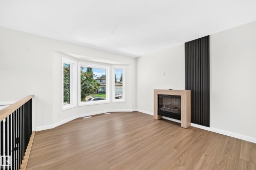 17816 94 Street Nw, Edmonton, AB - Indoor Photo Showing Living Room With Fireplace
