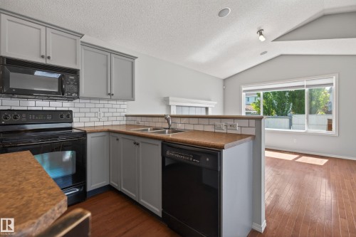 7815 14 Avenue Sw, Edmonton, AB - Indoor Photo Showing Kitchen With Double Sink