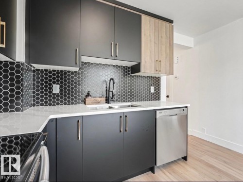 #10 13833 30 St Nw, Edmonton, AB - Indoor Photo Showing Kitchen With Double Sink