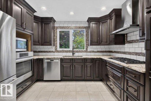 4215 Ramsay Road Nw, Edmonton, AB - Indoor Photo Showing Kitchen With Upgraded Kitchen