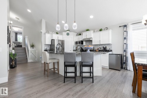 8919 176 Avenue Nw, Edmonton, AB - Indoor Photo Showing Kitchen With Upgraded Kitchen