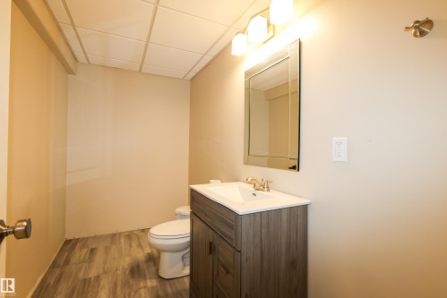 Shower is roughed in under flooring - 9606 82 Avenue, Morinville, AB 