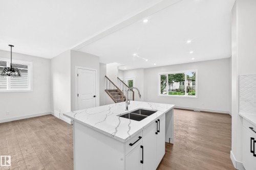 12411 86 Street Nw, Edmonton, AB - Indoor Photo Showing Kitchen With Double Sink