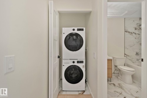 In suite Laundry - #1408 10125 109 St Nw, Edmonton, AB - Indoor Photo Showing Laundry Room