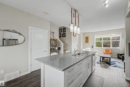 2234 Glenridding Boulevard Sw, Edmonton, AB - Indoor Photo Showing Kitchen With Double Sink