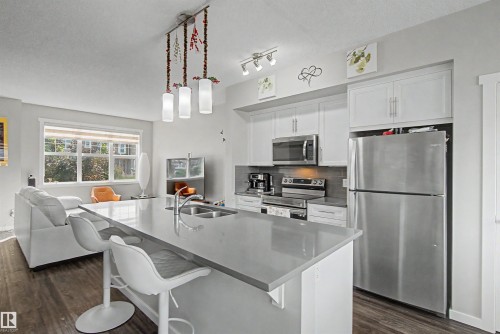 2234 Glenridding Boulevard Sw, Edmonton, AB - Indoor Photo Showing Kitchen With Stainless Steel Kitchen With Double Sink