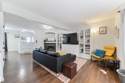 4790 Terwillegar Common Nw, Edmonton, AB - Indoor Photo Showing Living Room With Fireplace