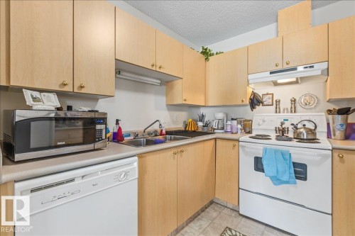 #106B 114 Westpark Dr, Fort Saskatchewan, AB - Indoor Photo Showing Kitchen With Double Sink