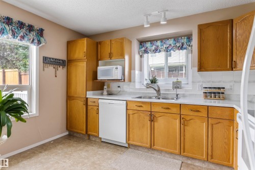 2 Dunvegan Crest, St. Albert, AB - Indoor Photo Showing Kitchen With Double Sink