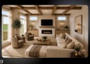 6724 84 Street Nw, Edmonton, AB  - Indoor Photo Showing Living Room With Fireplace 