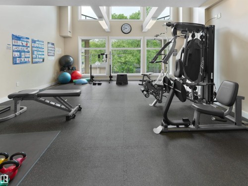 #16 11518 76 Av Nw, Edmonton, AB - Indoor Photo Showing Gym Room