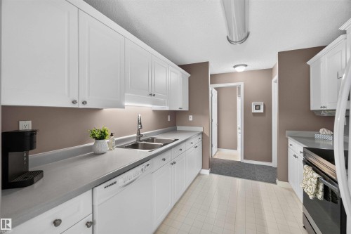 #212 9535 176 St Nw, Edmonton, AB - Indoor Photo Showing Kitchen With Double Sink