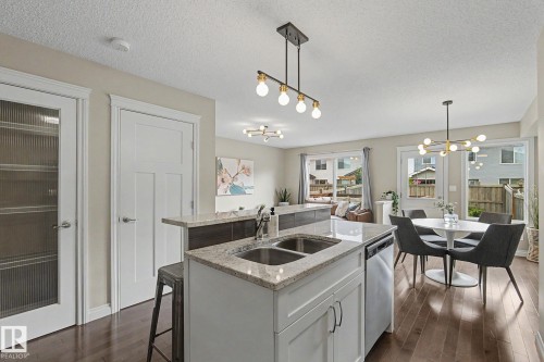 1135 177 Street Sw, Edmonton, AB - Indoor Photo Showing Kitchen With Double Sink