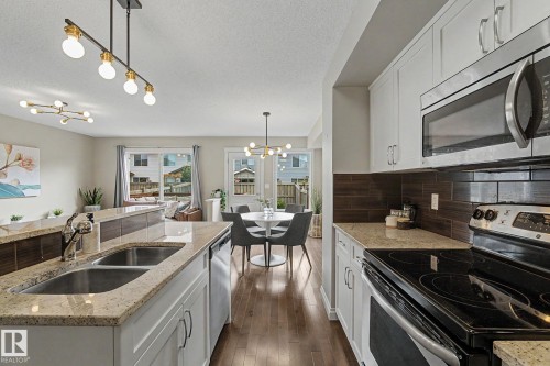 1135 177 Street Sw, Edmonton, AB - Indoor Photo Showing Kitchen With Double Sink