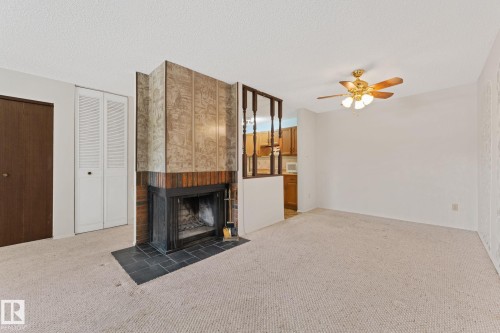 164 Surrey Gardens Nw, Edmonton, AB - Indoor With Fireplace