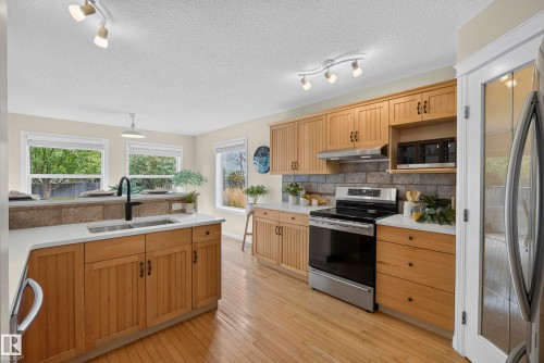 1322 Barnes Close Sw, Edmonton, AB - Indoor Photo Showing Kitchen With Double Sink