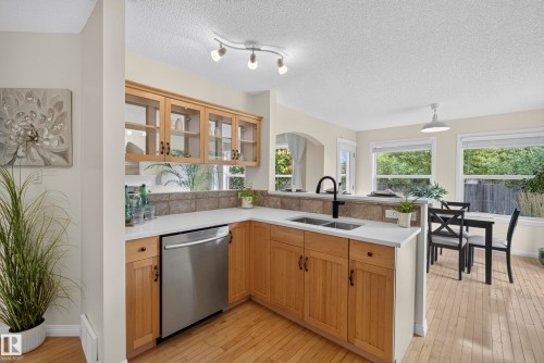 1322 Barnes Close Sw, Edmonton, AB - Indoor Photo Showing Kitchen With Double Sink