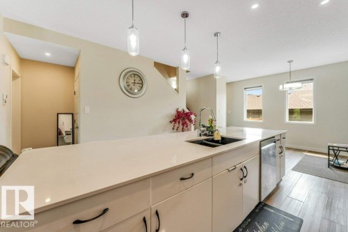 5315 22 Avenue Sw, Edmonton, AB - Indoor Photo Showing Kitchen With Double Sink