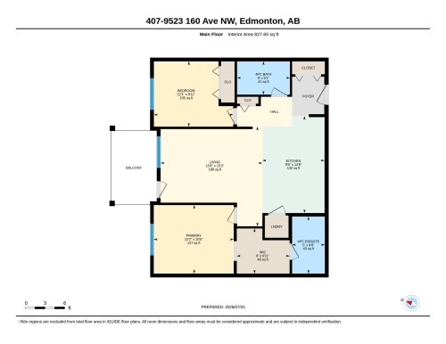 Floor plan - #407 9523 160 Av Nw, Edmonton, AB - Other