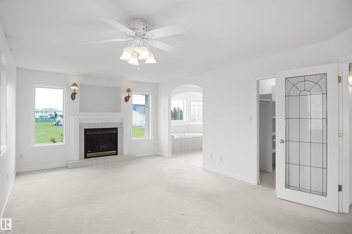 15507 91 Street Nw, Edmonton, AB - Indoor With Fireplace
