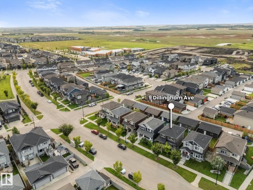 Residential neighborhood setting with multiple detached homes - 9 Dillingham Avenue, Fort Saskatchewan, AB - Outdoor With View