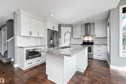 1103 115 Street Sw, Edmonton, AB - Indoor Photo Showing Kitchen With Stainless Steel Kitchen With Upgraded Kitchen