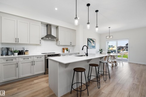 13007 213 Street Nw, Edmonton, AB - Indoor Photo Showing Kitchen With Upgraded Kitchen