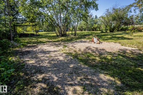 Gravel surface leading to a grassed area with mature trees - 347, 58532 Range Rd 113, Rural St. Paul County, AB 