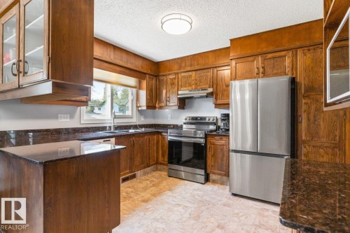 10502 158 Street Nw, Edmonton, AB - Indoor Photo Showing Kitchen With Double Sink