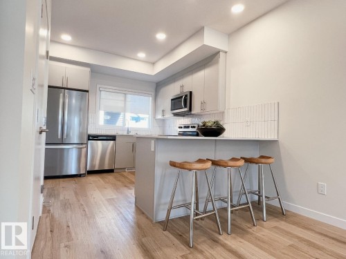 8160 228 Street Nw, Edmonton, AB - Indoor Photo Showing Kitchen With Upgraded Kitchen