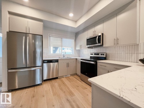 8160 228 Street Nw, Edmonton, AB - Indoor Photo Showing Kitchen With Stainless Steel Kitchen