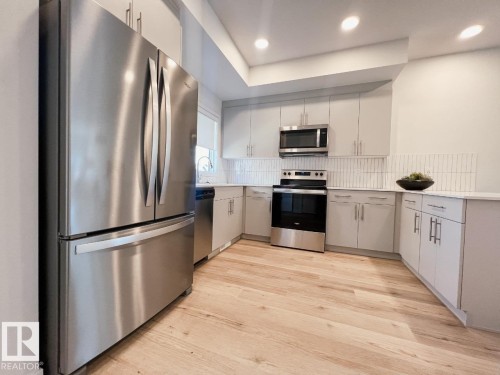8160 228 Street Nw, Edmonton, AB - Indoor Photo Showing Kitchen With Stainless Steel Kitchen
