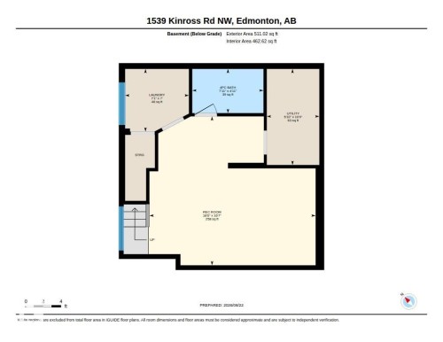 Floor plan - 1539 Kinross Road Nw, Edmonton, AB - Other