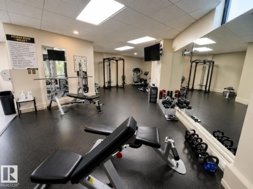 #704 10045 117 St Nw, Edmonton, AB - Indoor Photo Showing Gym Room