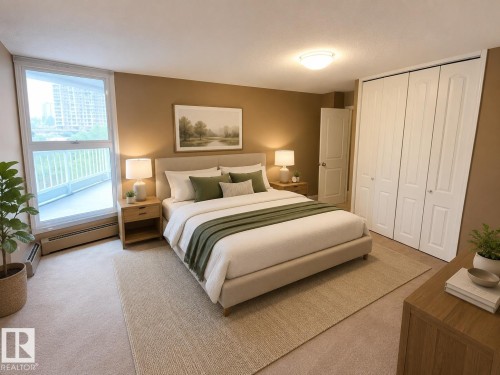 #704 10045 117 St Nw, Edmonton, AB - Indoor Photo Showing Bedroom